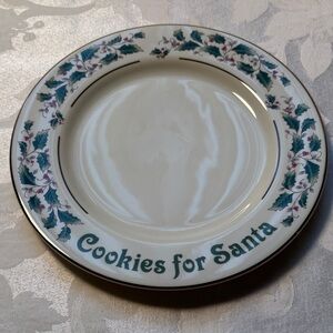 Festive 'Cookies for Santa' Plate Japan